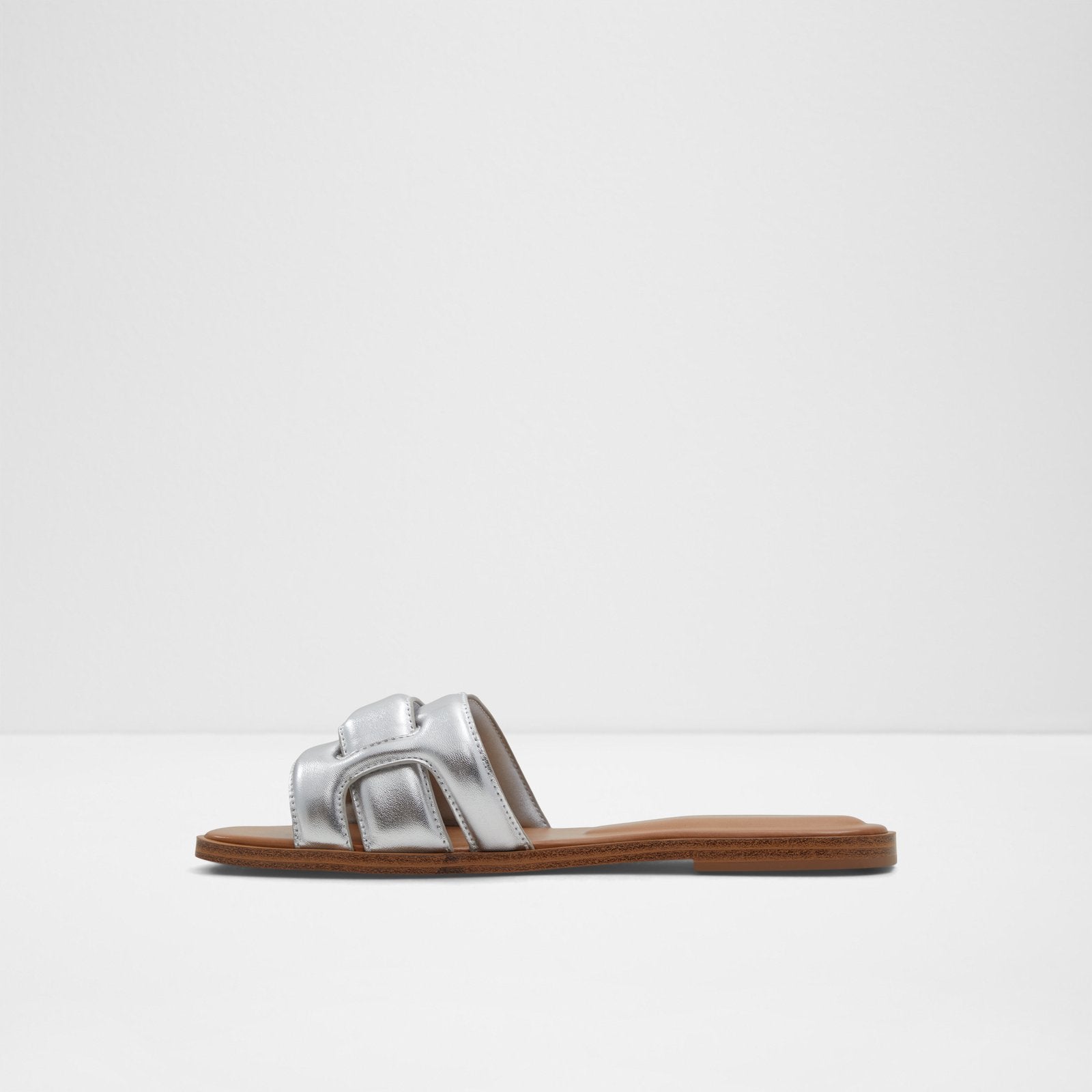 Elenaa / Flat Sandals Women Shoes - Silver - ALDO KSA