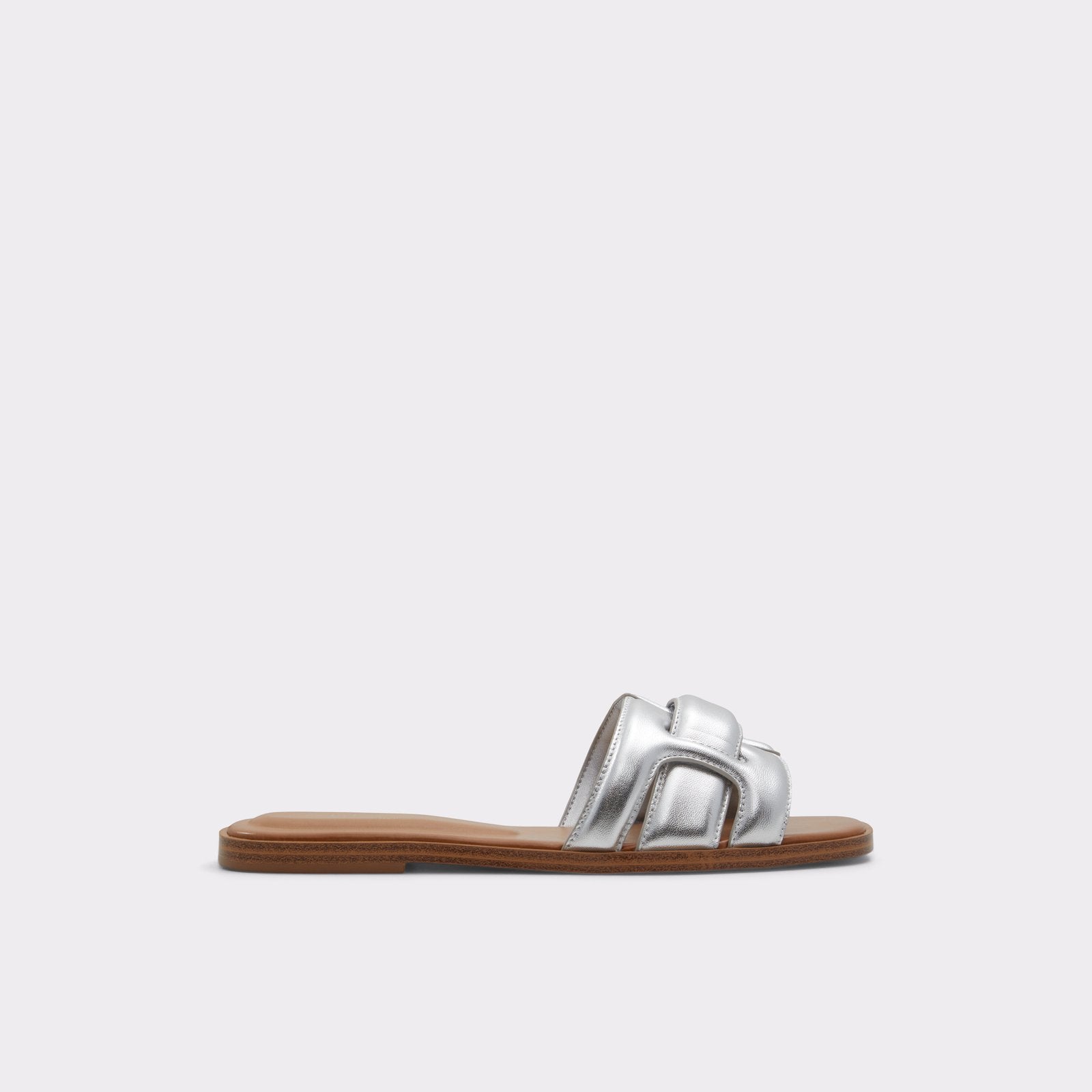 Elenaa / Flat Sandals Women Shoes - Silver - ALDO KSA