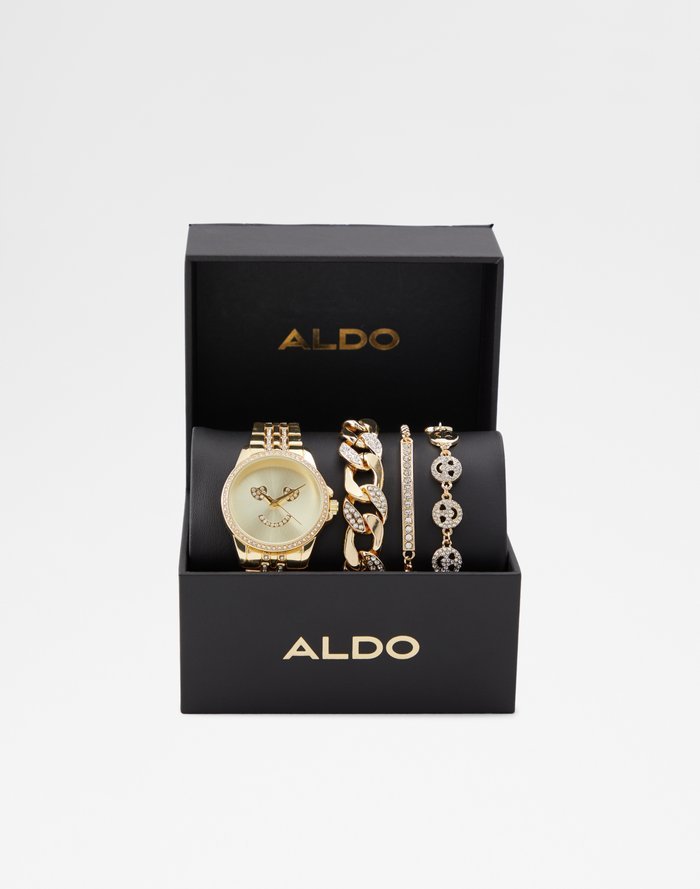 Aldo rose gold changeable bezel watch set | ASOS