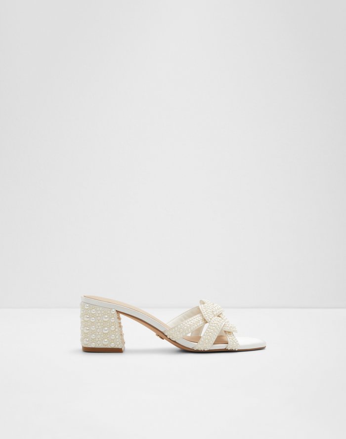 Grandly / Heeled Sandals Women Shoes - White - ALDO KSA