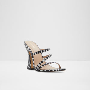 Hugar Women Shoes - Black-White - ALDO KSA