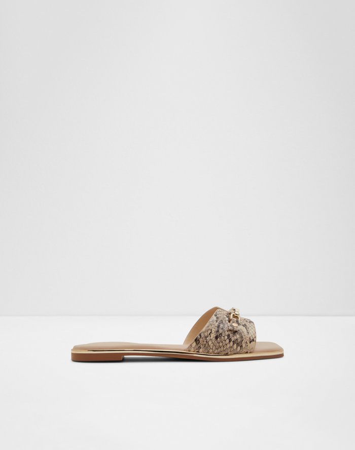 Jeannie / Flat Sandals Women Shoes - Natural - ALDO KSA