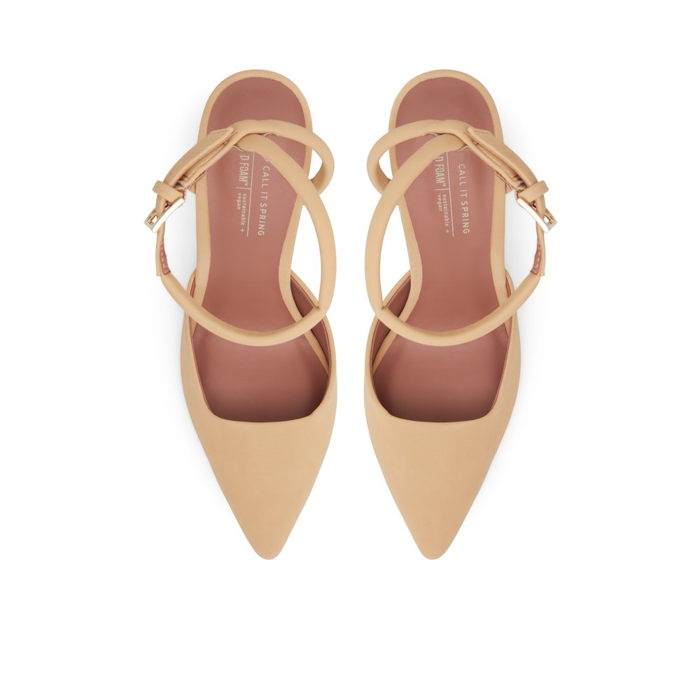 Khelani / Heeled Women Shoes - Beige - CALL IT SPRING KSA