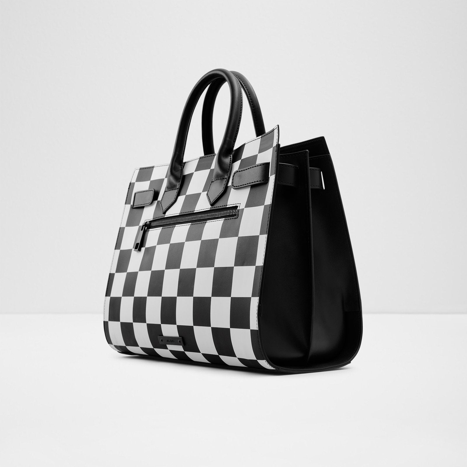 Aldo black and white bag deals