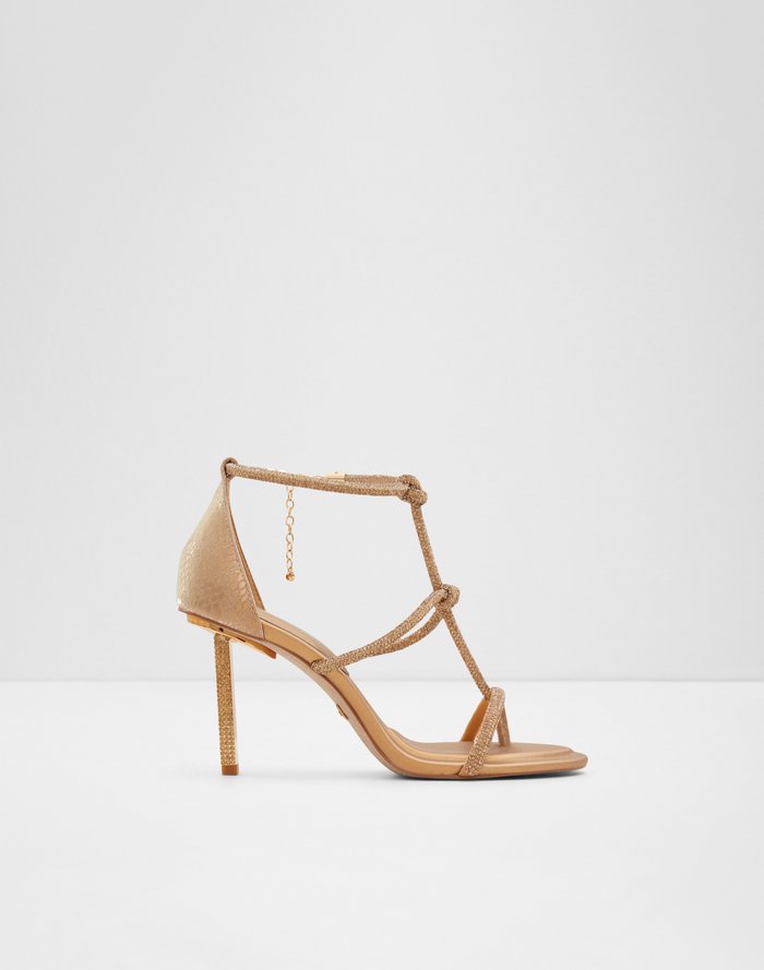 Marjan / Heeled Sandals Women Shoes - Gold - ALDO KSA