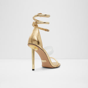 Aldo gold clearance strappy heels