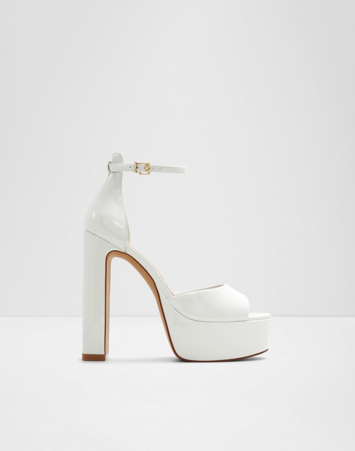 Nissa Women Heeled Sandals White by Aldo