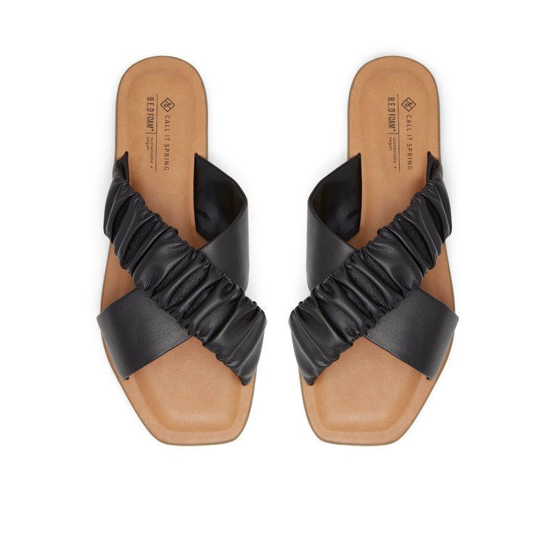 Scrunchee / Sandals Women Shoes - Black - CALL IT SPRING KSA