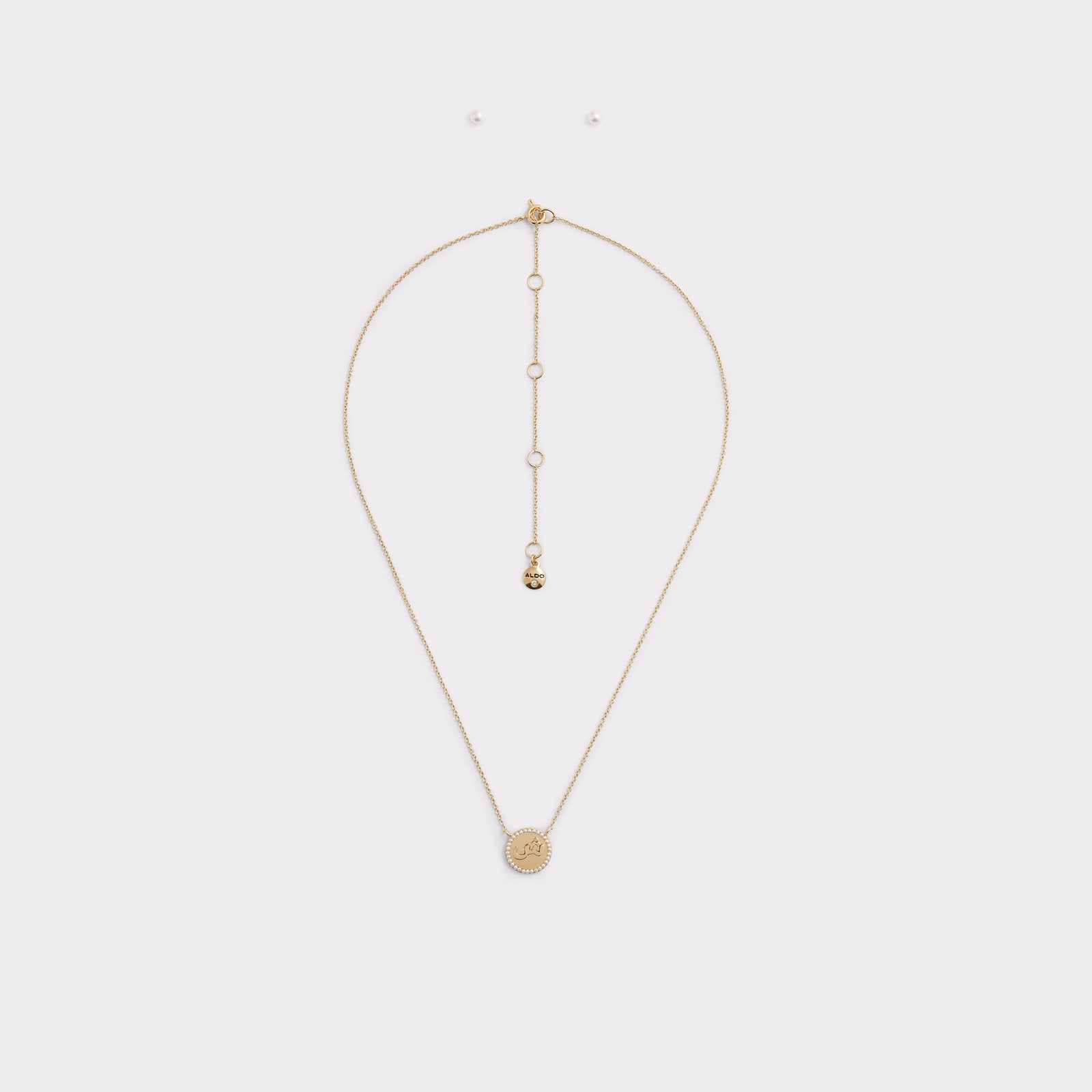 Selkis Arabic Letter Accessories Necklace Gold by Aldo