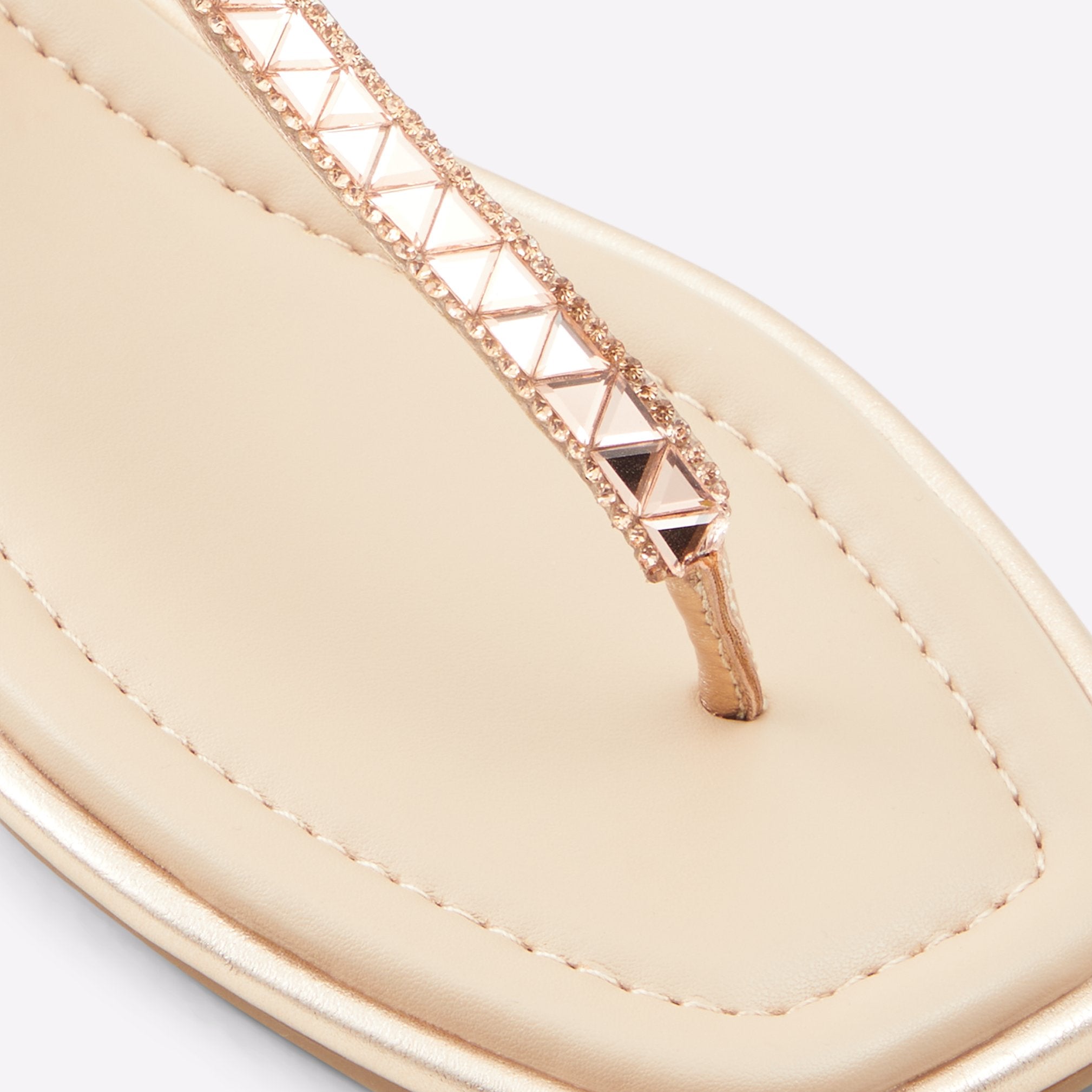 Aldo gold flip hot sale flops