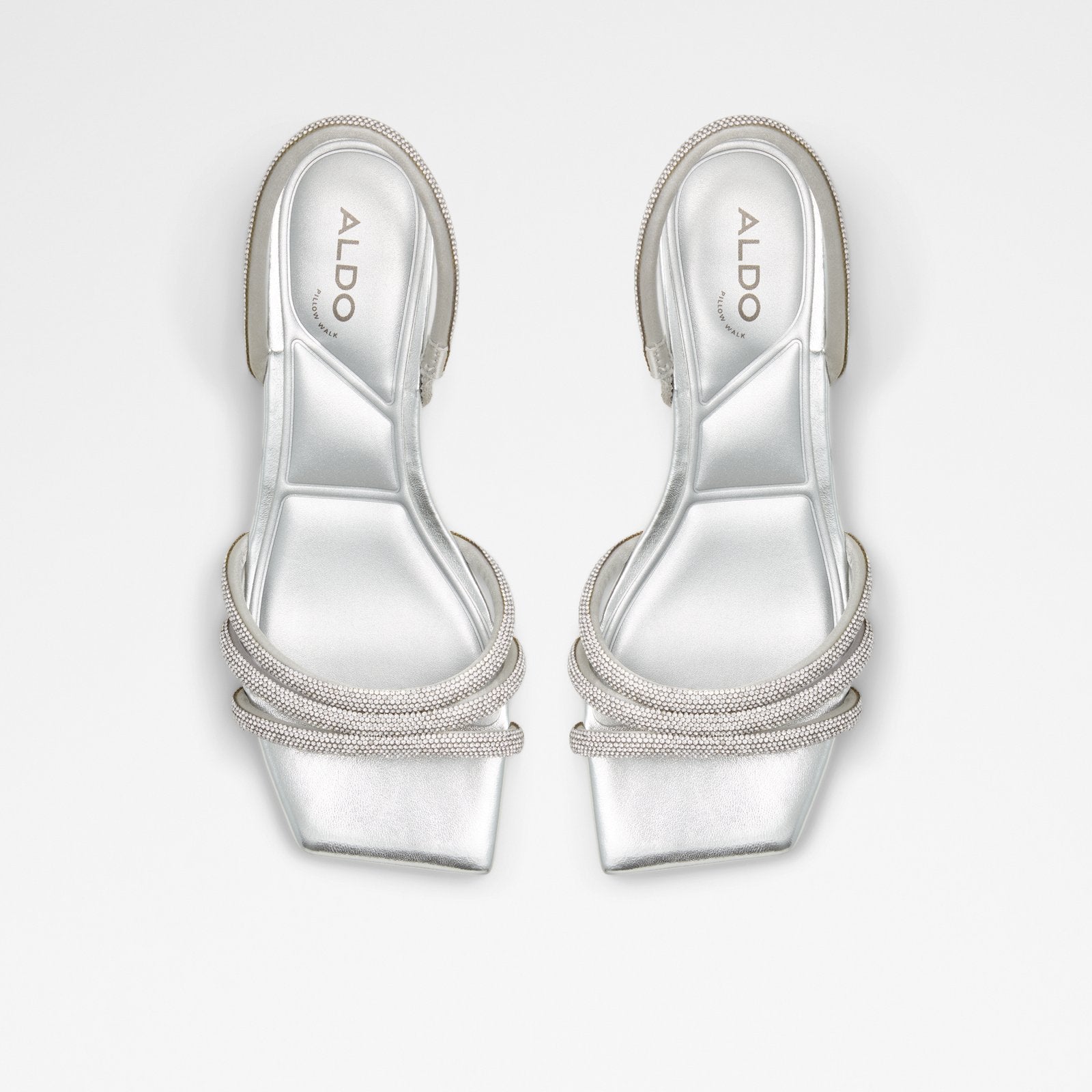 Aldo silver flat clearance sandals